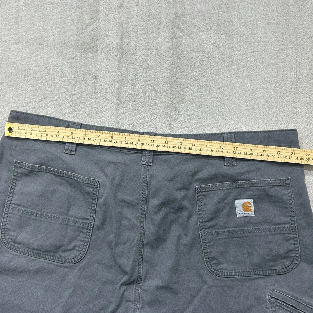 Carhartt Work Shorts Mens 44 Grey Rugged Flex Relaxed Fit Canvas 10